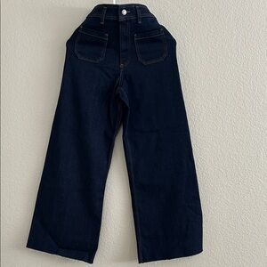 Zara Dark Blue Flare & Wide Leg Jeans